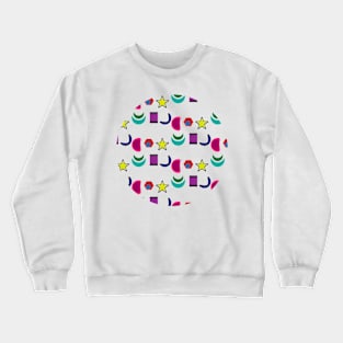 Different colorful shapes Crewneck Sweatshirt